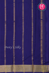 Pure Mysore Crepe Silk Saree-Bottlegreen And Navyblue-PF82729