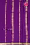 Pure Mysore Crepe Silk Saree -Purple-PA11134