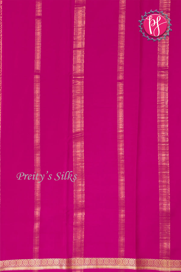 Pure Mysore Crepe Silk Saree -Pink-PA11134