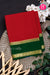 Pure Mysore Crepe Silk Saree-Red And Bottlegreen- PA22264