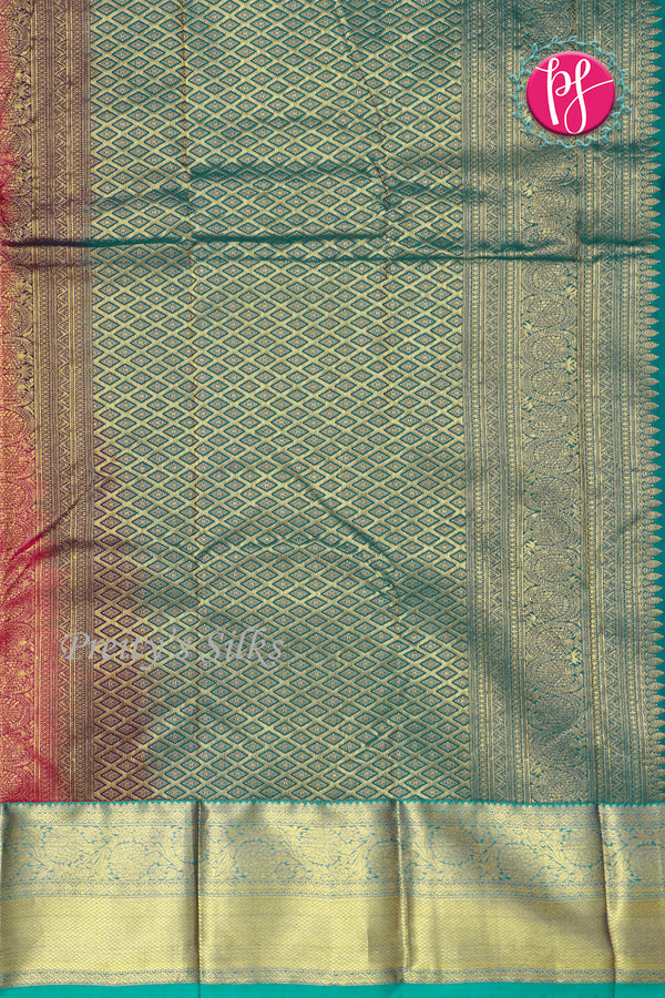 Semi Kanchipuram Silk Saree-PF55934