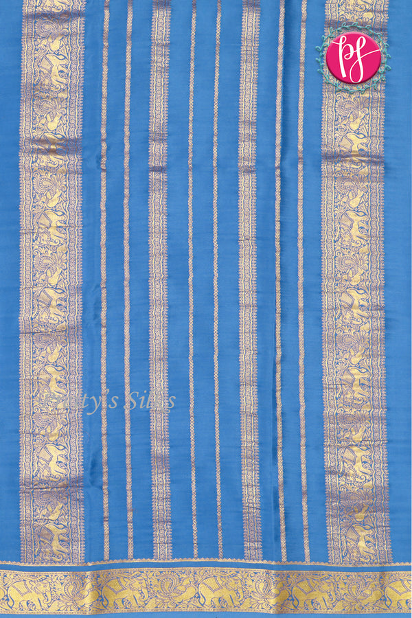 Pure Mysore Crepe Silk Saree-PF77430