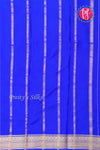 Pure Mysore Crepe Silk Saree-Royalblue-PF84310