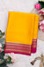 Pure Mysore Crepe Silk Saree-Yellow And Pink-PA28981