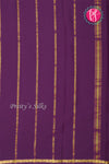 Pure Mysore Crepe Silk Saree -Wine-PF84177