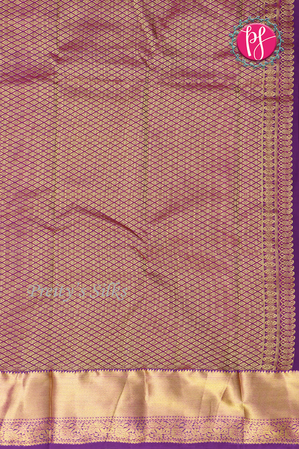 Semi Kanchipuram Silk Saree-PF77110