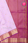 Pure Kanchipuram Silk Saree-Lightlavender And Purple-PA23588