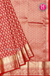 Pure Kanchipuram Silk Saree-Red-PA04483