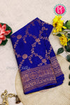 PURE KADDI BANARASI CREPE SILK SAREE-Royalblue-PA29680