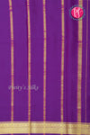 Pure Mysore Crepe Silk Saree-Purple-PF84310