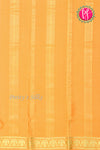 Pure Mysore Crepe Silk Saree-Gandaberunda Border-Yellow-PA20598