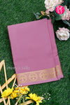 Pure Mysore Crepe Silk Saree-Gandaberunda Self-Mauve-PA29132