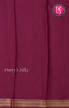 Pure Mysore Crepe Silk saree-PF37969