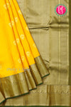 Half Pure Kanchipuram Silk Saree-Yellow And Green-PA25832