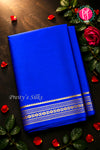 Pure Mysore Crepe Silk Saree -Royalblue-PF46924