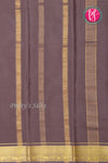 Pure Mysore Crepe Silk Saree -Dark mauve-PA01330