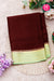 Pure Mysore Crepe Silk Saree-Deepmarron And Pastelgreen-PA28717