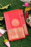 Pure Kanchipuram Silk Saree-Red-PA34466
