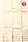 Pure Kanchipuram Silk Saree-Bottlegreen And Light grey-PF81319