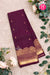 Pure Kanchipuram Silk Saree-Wine-PA27235