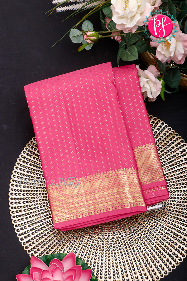 Pure Kanchipuram Silk Saree-Pink-PA34518