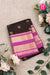 Half Pure Kanchipuram Silk Saree-Black And Pink-PA25014