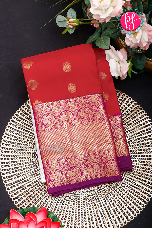 Half Pure Kanchipuram Silk Saree-PA35212