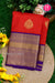 Pure Kanchipuram Silk Saree-Red And Blue-PA23514