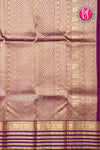 Pure Kanchipuram Silk Saree-Rustorange And Purple-PF47955