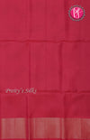 Pure Pochampally Soft Silk saree- Peacock Blue With Reddish Pink-PF03834