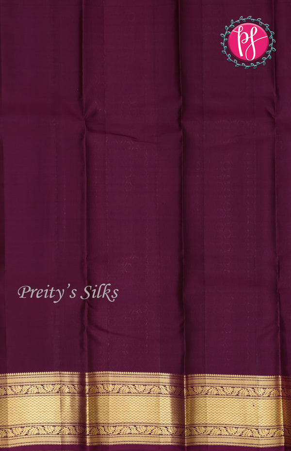 Half Pure Kanchipuram Silk Saree-PF59091