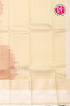 Half Pure Kanchipuram Silk Saree-Purple And Cream-PF81385