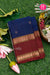 Pure Kanchipuram Silk Saree-Blue And Marron-PA17552