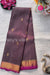 Pure Kanchipuram Silk Saree-Slatebrown And Pink-PA51194