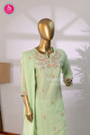 Mint Green Blossom Mul Cotton Suit Set-SWBL202