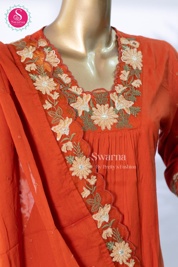 Sunset Bloom Cotton Blend Suit Set-SWRM086