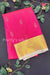 Semi Kanchipuram Silk Saree -Pink with halfwhite-PA39339