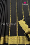 Pure Mysore Crepe Silk Saree-PF46815