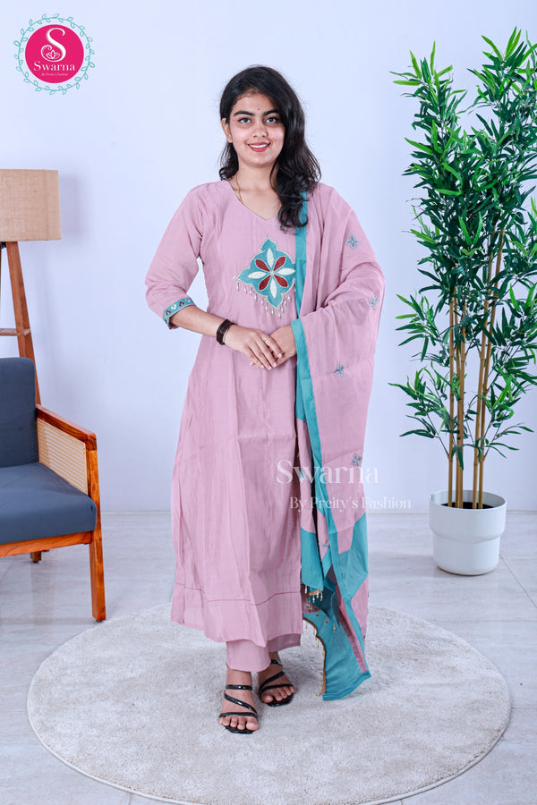 A vibrant pink straight-cut kurta -SWRM264
