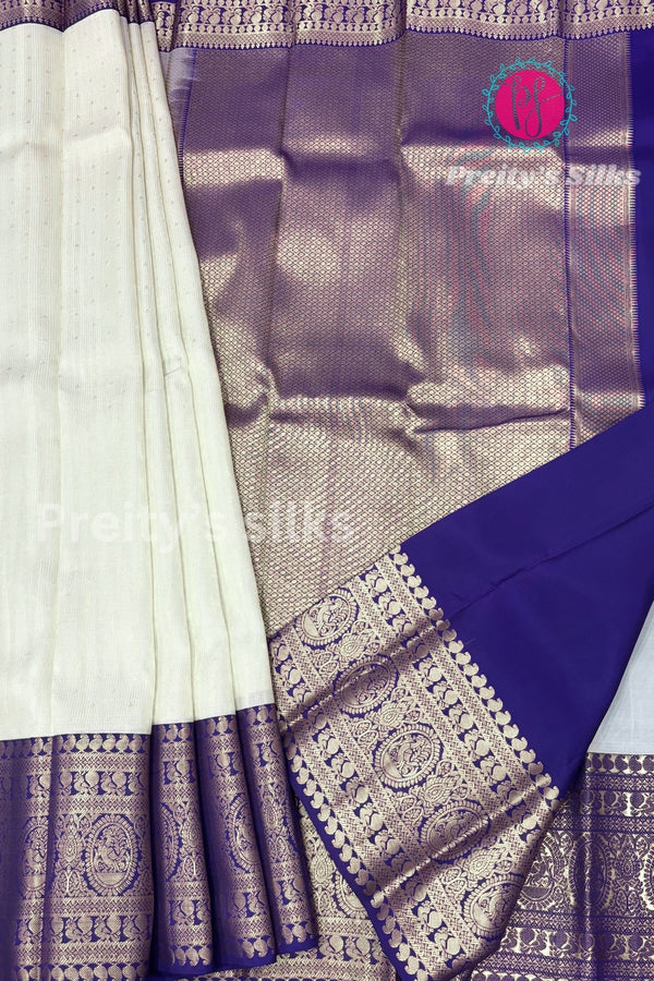 Day 2 Half Pure kanchipuram Silk Saree-PA25943