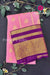Semi Kanchipuram Silk Saree -Rosepink with Wine-PA39339