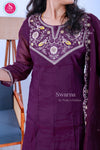Royal Purple Soft Tissue Suit Set -SWRM693