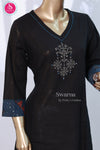Black Embellished Kurti - SWRM052