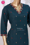 Elegant Teal Embroidered Kurta -SWRM104