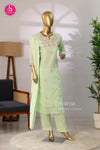 Mint Green Blossom Mul Cotton Suit Set-SWBL202