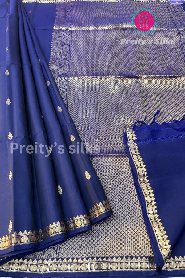 Half Pure Kanchipuram Soft Silk Saree-PF63251