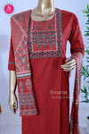 Crimson Heritage Cotton Suit Set-SWRM667