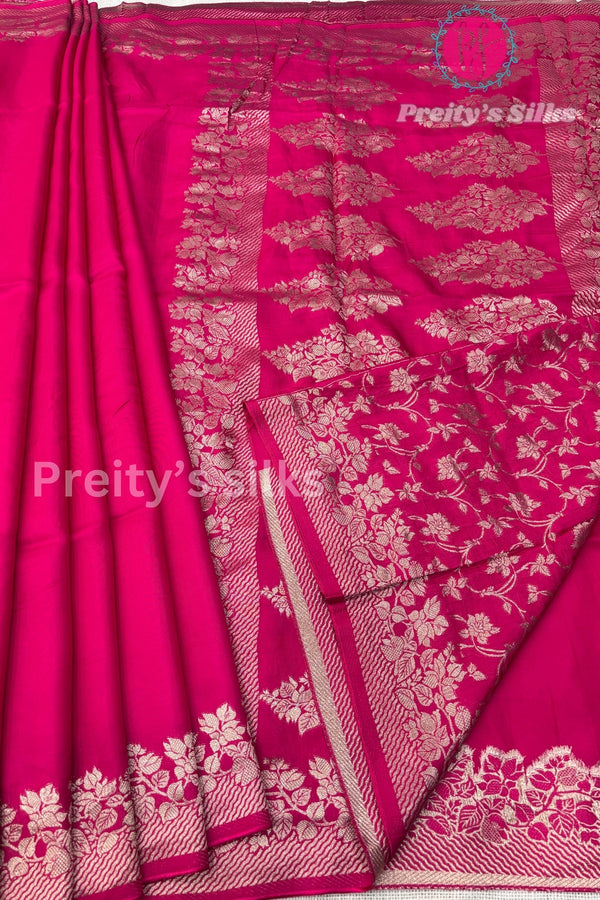 Satin Crepe Silk Saree-PF67702