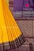 Pure Kanchipuram Silk Saree- Mustardyellow And Deepwine-PF28853