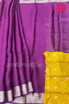 chiffon georgette Silk Saree with Self embossed Design-PF68346